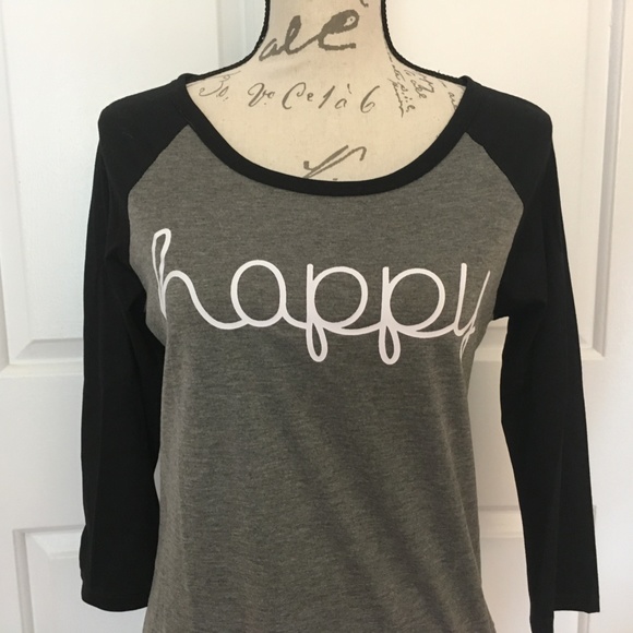 "Happy" T-shirt NWOT! - Picture 3 of 11